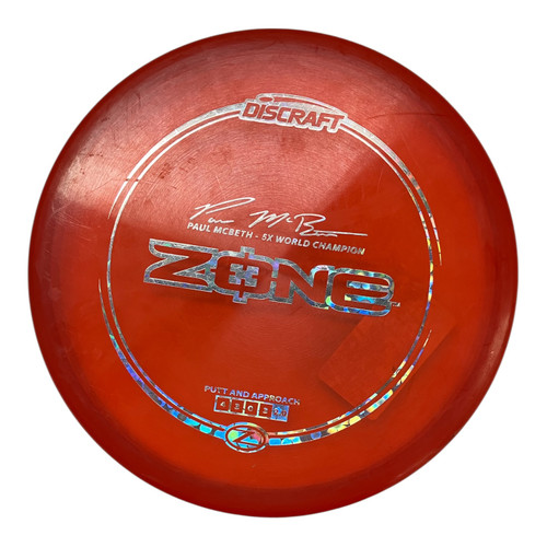 Vist Large View of Product Image Which is Used Discraft Z LINE ZONE Disc Golf Putter Red