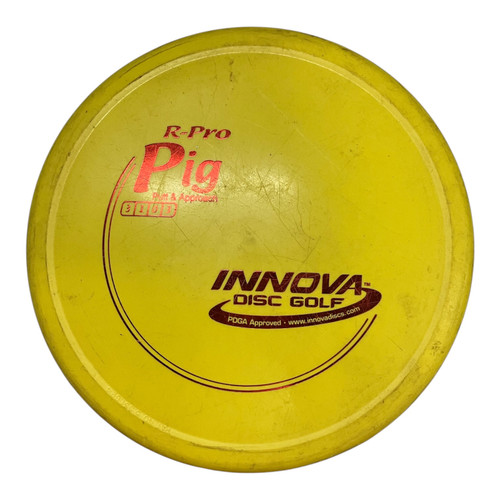 Vist Large View of Product Image Which is Used Innova R-PRO PIG Disc Golf Putter Yellow