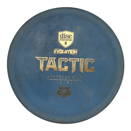 Vist Large View of Product Image Which is Used Discmania TACTIC 174G Disc Golf Putter Carolina Blue
