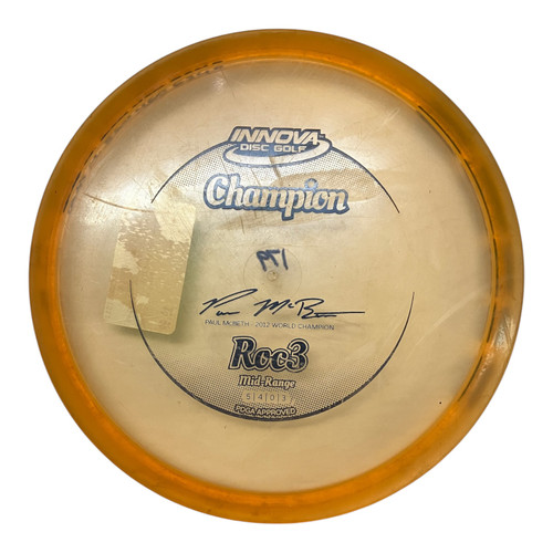 Vist Large View of Product Image Which is Used Innova ROC 3 179G Disc Golf Mid Range Orange