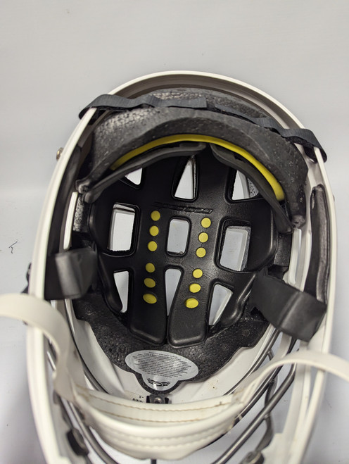 Vist Large View of Product Image Which is Used Cascade CS-R HELMET Lacrosse Helmet White SM