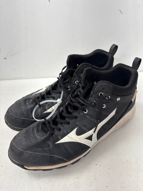 Vist Large View of Product Image Which is Used Mizuno AMBITION 2.0 MID TURF BB/SB Cleats Black Senior 10