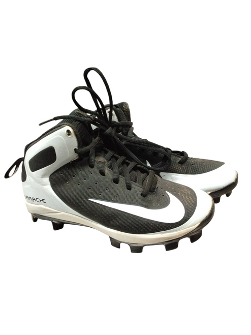 Vist Large View of Product Image Which is Used Nike HUARACHE Jr FB Cleats Black Junior 03