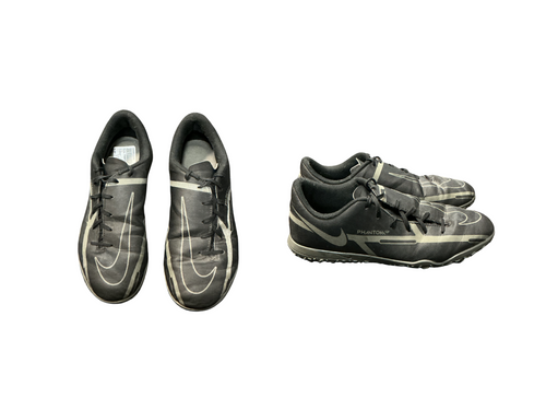 Vist Large View of Product Image Which is Used Nike PHANTOM Soccer Indoor Shoes Black Junior 04.5