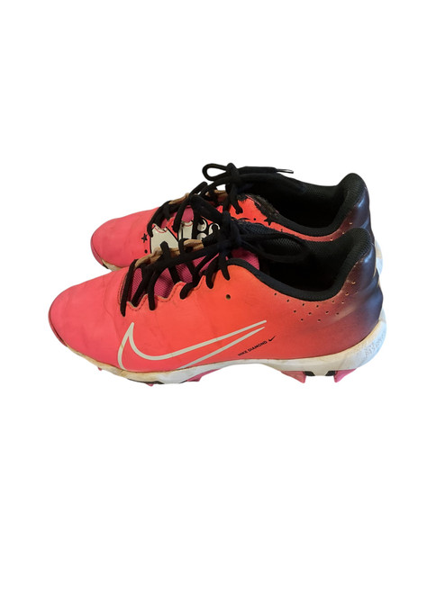Vist Large View of Product Image Which is Used Nike HYPERDIAMOND KEYSTONE BB/SB Cleats Pink Youth 06.0