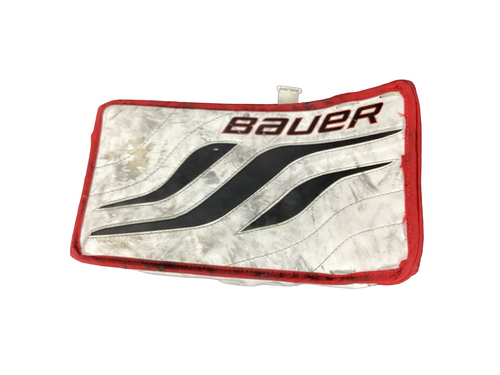 Vist Large View of Product Image Which is Used Bauer REACTOR 4000 Senior Goalie Blocker White