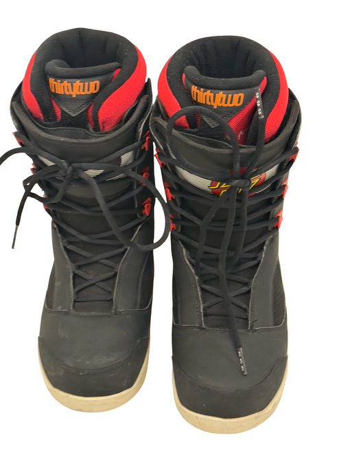 Vist Large View of Product Image Which is Used ThirtyTwo ZEPHYR SANTA CRUZ Mens Snowboard Boots Black Size 11.5