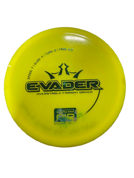 Vist Large View of Product Image Which is Used Dynamic Discs YELLOW EVADER FAIRWAY DRIVER Disc Golf Driver Yellow