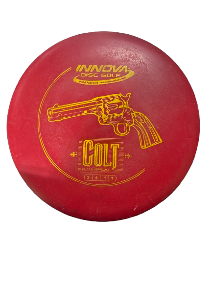 Vist Large View of Product Image Which is Used Innova INNOVA COLT PUTTER Disc Golf Putter Red