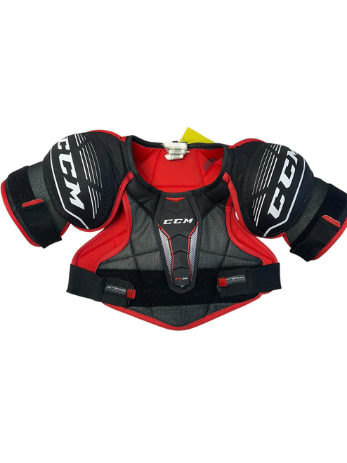 Vist Large View of Product Image Which is Used CCM FT350 Junior Shoulder Pads LG