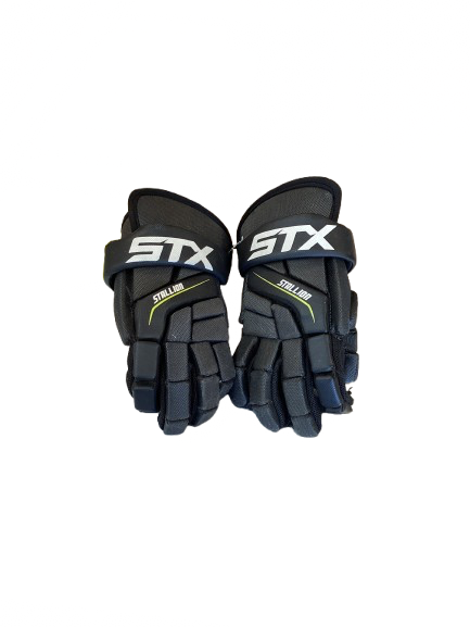 Vist Large View of Product Image Which is Used STX STALLION 200 Lacrosse Gloves Junior Black SM
