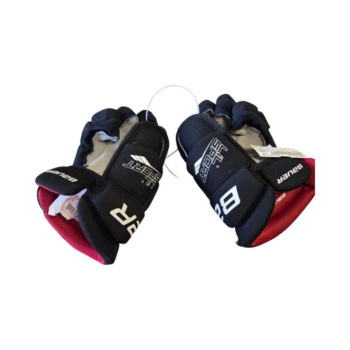 Vist Large View of Product Image Which is Used Bauer LIL SPORT GLOVES 9IN Youth Gloves Black 9"