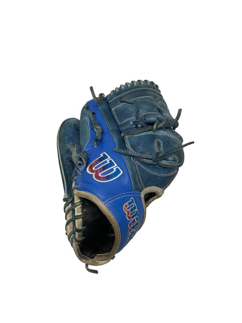 Vist Large View of Product Image Which is Used Wilson A2000 B2 PRO STOCK BB/SB Glove LH Throw Carolina Blue 12"