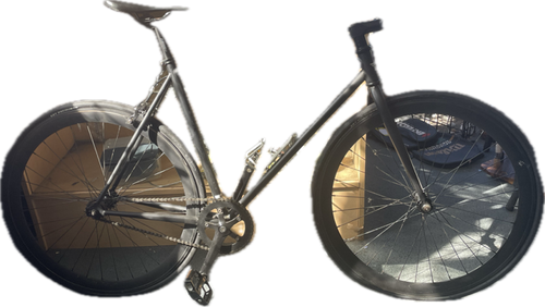 Vist Large View of Product Image Which is Used PURE FIX Road Bike Mens Black 56-58cm - LG Frame