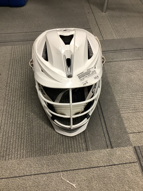 Vist Large View of Product Image Which is Used Cascade XRS YOUTH WHITE PEARL Lacrosse Helmet White One Size