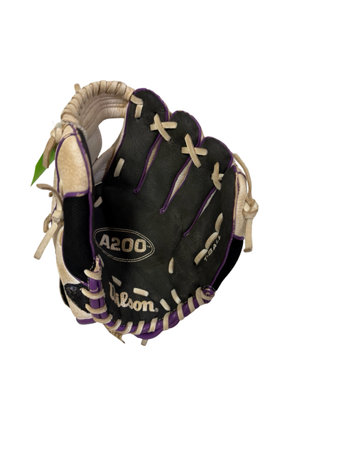 Vist Large View of Product Image Which is Used Wilson A200 A02RB2210WBPT T-ball Glove White 10"