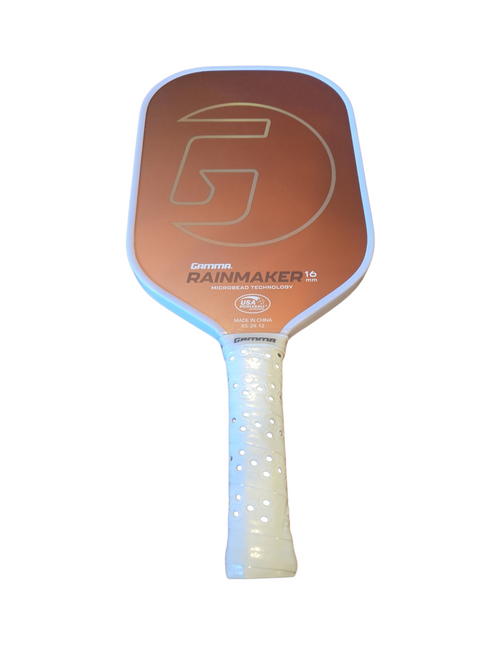 Vist Large View of Product Image Which is Used Gamma Sports RAINMAKER Pickleball Racquet White