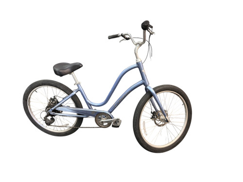 Vist Large View of Product Image Which is Used Electra TOWNIE Cruiser Bike Womens Royal Blue 17-18" - MD  Frame