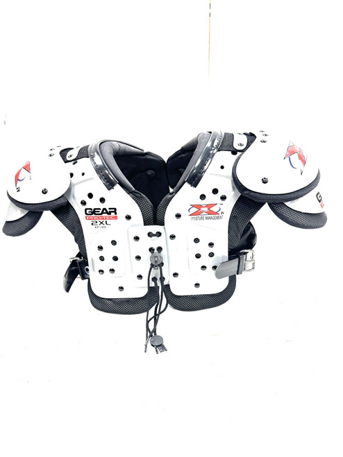 Vist Large View of Product Image Which is Used GEAR PRO-TEC 2XL 17-18IN X2 AIR FB Shoulder Pads Grey 2X