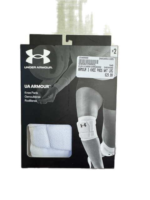 Vist Large View of Product Image Which is New ARMOUR 3 KNEE PADS WHT LRG