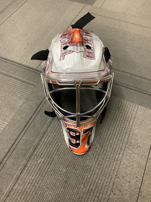 Vist Large View of Product Image Which is Used Bauer ENEMY 8 Senior Goalie Helmet/Mask White One Size