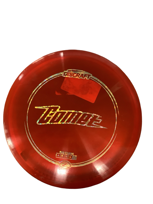 Vist Large View of Product Image Which is Used Discraft Z COMET Disc Golf Mid Range Red