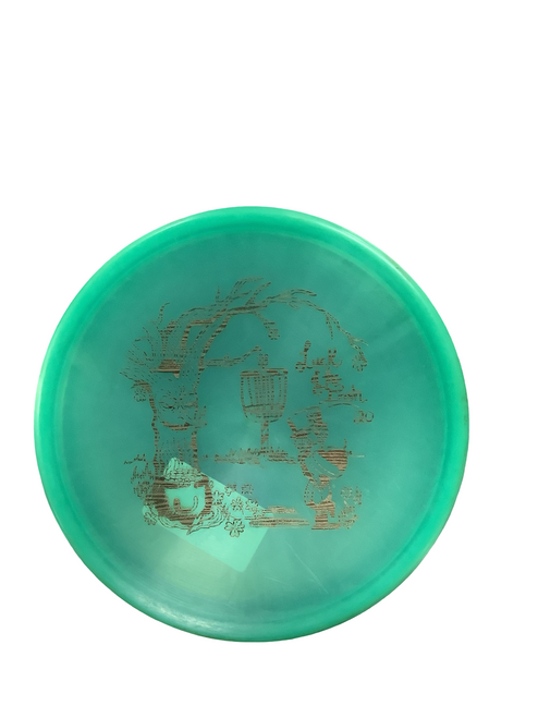Vist Large View of Product Image Which is Used Discraft Z ZONE Disc Golf Putter Green