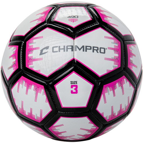 Vist Large View of Product Image Which is New CHAMPRO RENEGADE SOCCERBALL SZ 3 PINK