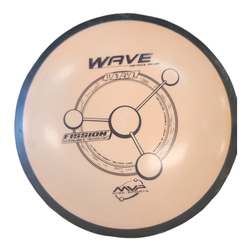 Vist Large View of Product Image Which is Used MVP FISSION WAVE Disc Golf Driver Orange 174g