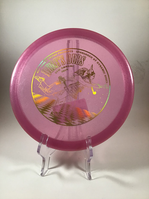 Vist Large View of Product Image Which is Used Dynamic Discs LUCID JUSTICE Disc Golf Mid Range Pink 172g