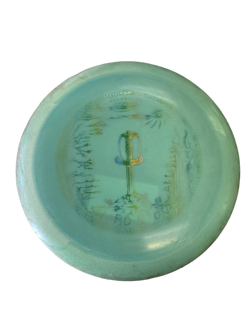 Vist Large View of Product Image Which is Used Innova DESTROYER SWORD STONE Disc Golf Driver Turquoise