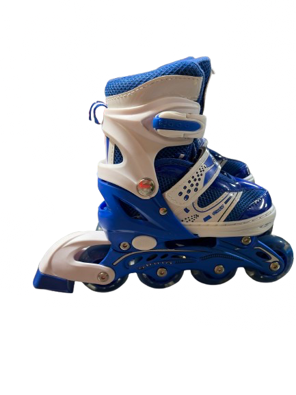 Vist Large View of Product Image Which is Used POWER E-MOW YTH 13 - JNR 2 Child Rec Fitness Skates Royal Blue Adjustable