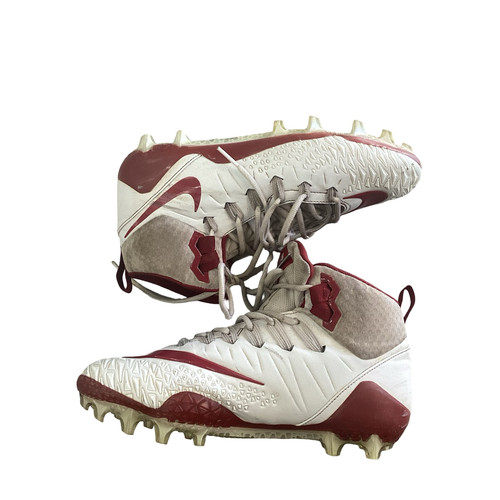 Vist Large View of Product Image Which is Used Nike Adult FB Cleats Cardinal And White Senior 10.5