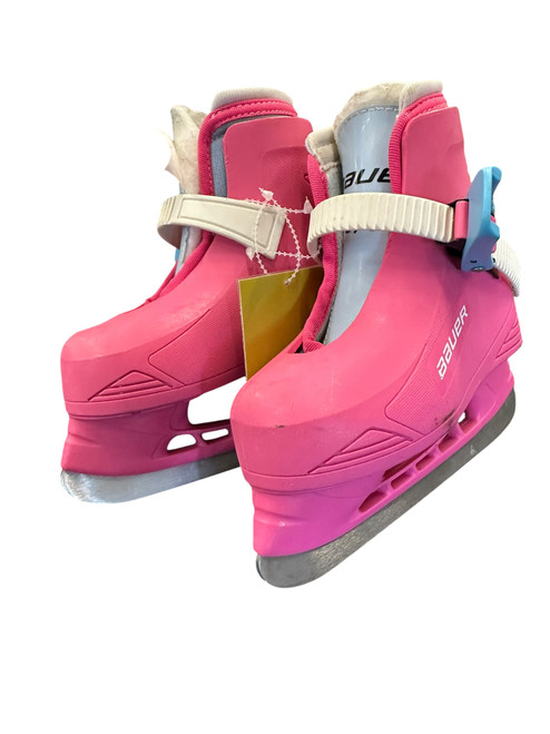 Vist Large View of Product Image Which is Used Bauer YOUTH PINK SKATES Junior Hockey Skate Junior 06
