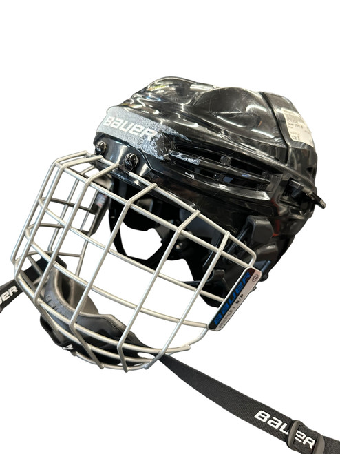 Vist Large View of Product Image Which is Used Bauer IMS55.0S Helmet Cage Combo Black SM