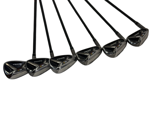 Vist Large View of Product Image Which is Used Taylormade M2 Mens Golf Iron Set LH 4I-PW (missing 5 iron) w/ REAX 75 S-Flex Shafts +1/4"