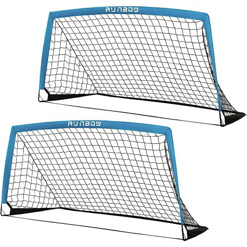Vist Large View of Product Image Which is Used RUNBOW 6X4 FOLDING SOCCER GOAL-2PK Soccer Goal