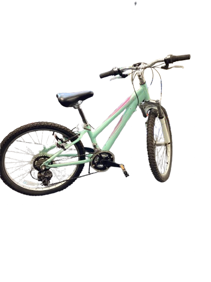 Vist Large View of Product Image Which is Used Schwinn LOTUS 24 Mountain Bike Girls Turquoise 24"