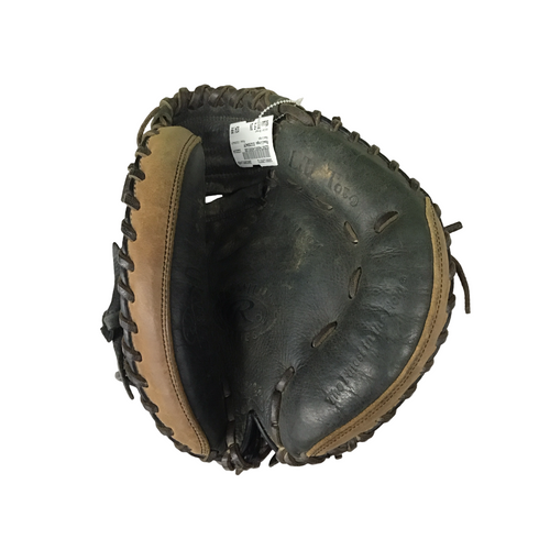 Vist Large View of Product Image Which is Used Rawlings D325BWCM BB/SB Catchers RH Throw Brown 32 1/2"