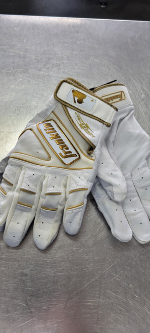 Vist Large View of Product Image Which is Used Franklin BB/SB Batting Gloves White LG