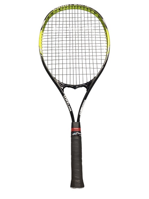Vist Large View of Product Image Which is Used Wilson COURT ZONE Adult Tennis Racquet Yellow 4 5/8"
