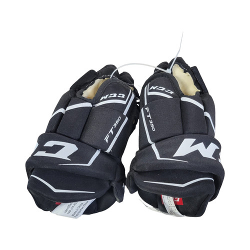 Vist Large View of Product Image Which is Used CCM HG JETSPEED FT350 12IN GLOVES Senior Gloves Black 12"