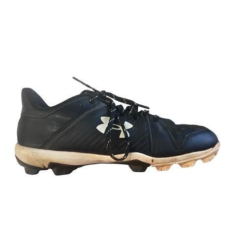 Vist Large View of Product Image Which is Used Under Armour LEADOFF BB/SB Cleats Black Junior 05.5