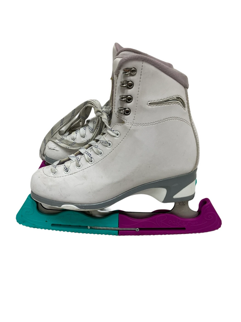 Vist Large View of Product Image Which is Used Jackson Soft Skate Womens 8 Figure Skates White 