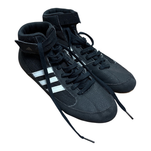 Vist Large View of Product Image Which is Used Adidas Wrestling Shoes Black Senior 6.5
