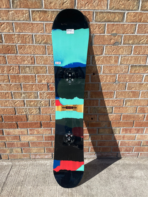 Vist Large View of Product Image Which is Used Burton PROGRESSION Mens Snowboard Only Teal 152 cm