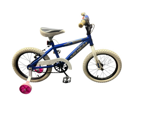 Vist Large View of Product Image Which is Used NAKAMURA CROSSFIRE Training Wheel Bike Boys Royal Blue 16"