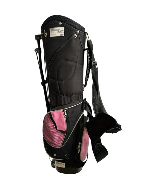 Vist Large View of Product Image Which is Used Golf Girl JR STAND BAG Jr Stand Bag Black And Pink