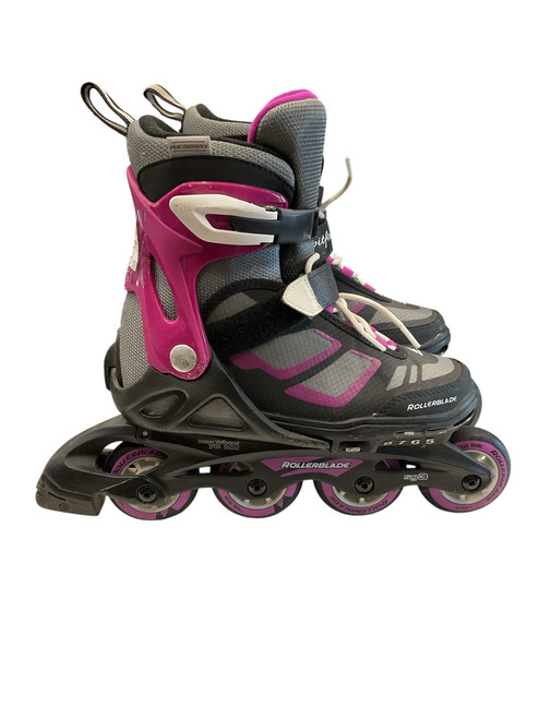 Vist Large View of Product Image Which is Used Rollerblade SPITFIRE XT G SZ 5-8 Senior Rec Fitness Skates Pink Adjustable