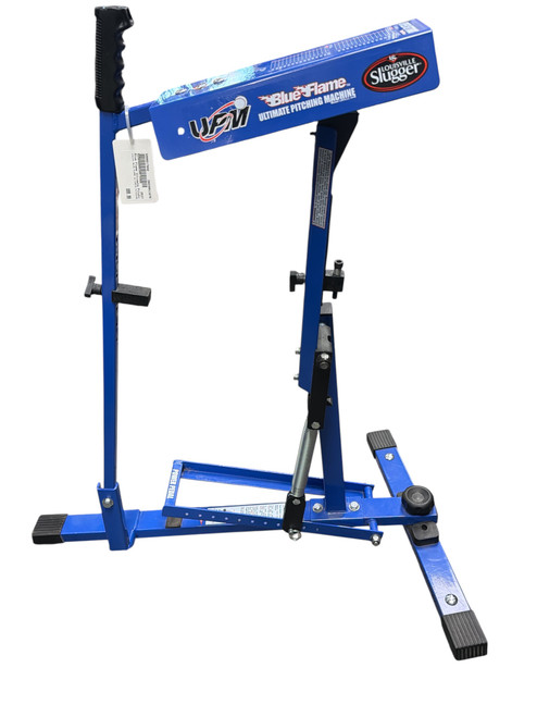 Vist Large View of Product Image Which is Used Louisville Slugger BLUE FLAME ULTIMATE PITCHING MACHINE BB/SB Pitching Machine